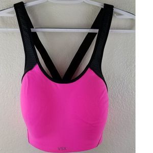 Victoria Secret Sport Bra Pink/Black 34DD